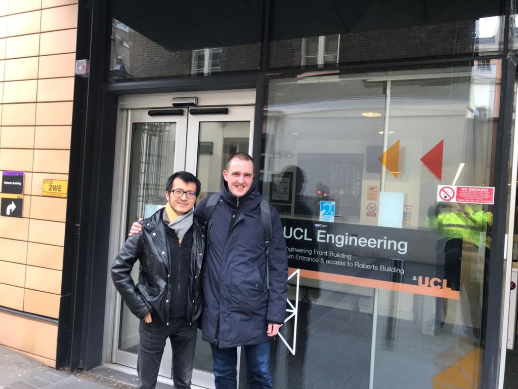 Ryan Wang and a visiting researcher from DTU, Denmark (05.04.19)